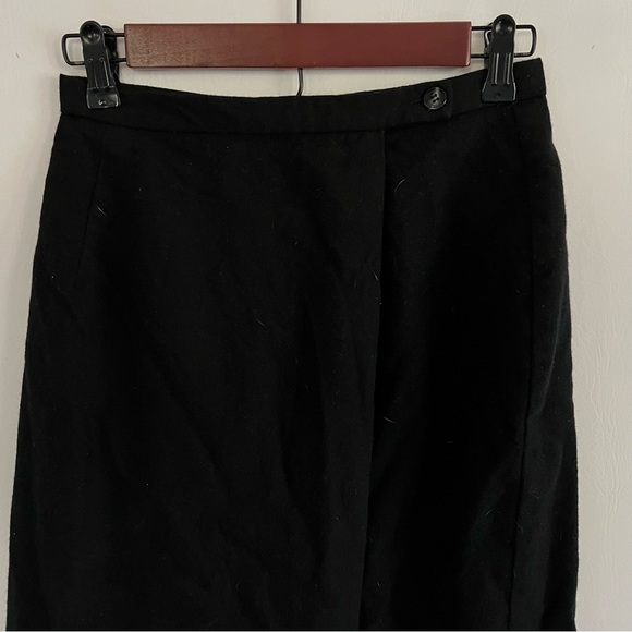 KGR Black Wool Wrap Maxi Skirt - Picture 5 of 7